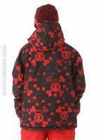 Boys Skurvy Digi Insulated Jacket (Red) - Back View