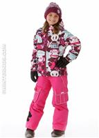 Girls Illusion Insulated Jacket (Light Plum) - Alt. View
