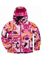 Girls Illusion Insulated Jacket (Magenta) - Studio Shot