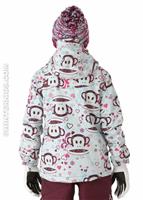 Girls Julius Sketch Insulated Jacket (Light Plum) - Back View