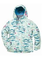 Girls Julius Sketch Insulated Jacket (Mint) - Studio Shot