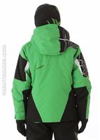F12 Boys Challenger Jacket (Classic Green/Black/White) - Back View
