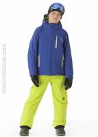 Boys Enforcer Jacket (Just Blue/Sharp Lime) - Alt. View
