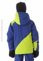 Boys Enforcer Jacket (Sharp Lime/Just Blue/Collegiate) - Back View