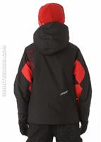 Boys Guard Jacket (Black/Black/Red) - Back View