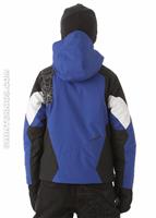 Boys Guard Jacket (Just Blue/Black/White) - Back View