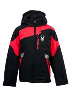 Boys Leader Jacket (Black/Red/Black) - Studio Shot