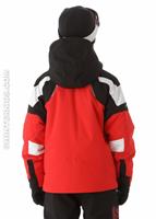 Boys Leader Jacket (Red/Black/White) - Back View