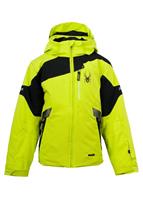 Boys Leader Jacket (Sharp Lime/Black/Sharp Lime) - Studio Shot