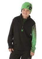 Boys Linear Web Dry W.E.B. T-Neck (Black/Classic Green) - Boys Linear Web Dry W.E.B. T-Neck (Black/Classic Green)