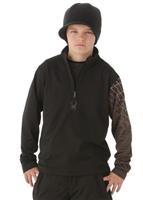 Boys Linear Web Dry W.E.B. T-Neck (Black/White) - Boys Linear Web Dry W.E.B. T-Neck (Black/White)