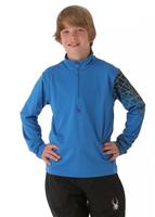 Boys Linear Web Dry W.E.B. T-Neck (Collegiate/Just Blue) - Boys Linear Web Dry W.E.B. T-Neck (Collegiate/Just Blue)