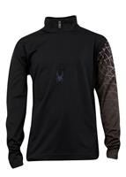 Boys Linear Web Dry W.E.B. T-Neck (Black/White) - Studio Shot