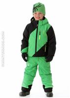 Mini Enforcer Jacket (Black/Classic Green/Sharp Lime) - Alt. View
