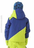 Mini Enforcer Jacket (Just Blue/Sharp Lime/Collegiate) - Back View