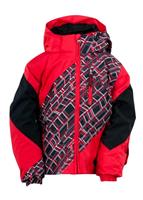 Mini Enforcer Jacket (Red/Red Mosaic Print) - Studio Shot