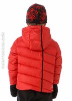 Mini Upside Down Jacket (Red/Black) - Back View