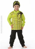 Mini Webcentric Dry W.E.B. T-Neck (Sharp Lime) - Alt. View