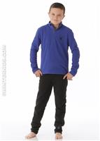 Boys Speed Fleece T-Neck (Just Blue) - Alt. View