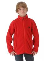 Boys Speed Full Zip Fleece Jacket (Red/Red/Black) - 'Boys Speed Full Zip Fleece Jacket (Red/Red/Black)