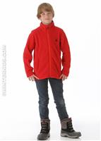 Boys Speed Full Zip Fleece Jacket (Red/Red/Black) - Alt. View
