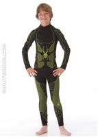 Boys Sprint Seamless L/S Top (Black/Sharp Lime) - Alt. View