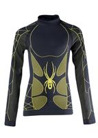 Boys Sprint Seamless L/S Top (Black/Sharp Lime) - Studio Shot