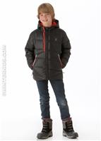 Boys Upside Down Jacket (Black/Red) - Alt. View                                                                                                                                             