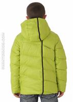 Boys Upside Down Jacket (Sharp Lime/Black) - Back View