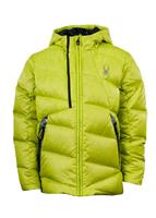 Boys Upside Down Jacket (Sharp Lime/Black) - Studio Shot