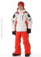 Boys Vail Jacket (White/Volcano/Black) - Alt. View                                                                                                                                             
