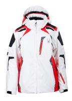 Boys Vail Jacket (White/Volcano/Black) - Studio Shot                                                                                                                                           