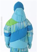 Bitsy Duffy Puff Jacket (Coast Speedlines/Green Flash) - Back View