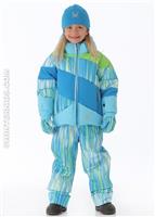 Bitsy Duffy Puff Jacket (Coast Speedlines/Green Flash) - Alt. View