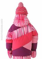 Bitsy Duffy Puff Jacket (Diva Pink Speedlines/Gypsy) - Back View