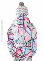 F12 Bitsy Sassy Suit (White Cross Hatch/Diva Pink) - Back View