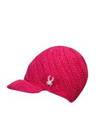 Girls Brim Hand Knit Hat (Diva Pink) - Girls Brim Hand Knit Hat (Diva Pink)