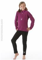Girls Chloe Velour Fleece T-Neck (Gypsy) - Alt. View