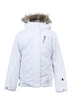 Girls Lola Jacket (White) - Studio Shot