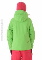Girls Mynx Jacket (Green Flash/Diva Pink) - Back View