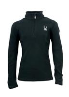 F12 Girls Speed Fleece T-Neck (Black) - Studio Shot                                                                                                                                           