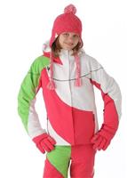 Girls Tresh Jacket (White/Diva Pink/Green Flash) - Girls Tresh Jacket (White/Diva Pink/Green Flash)