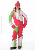 Girls Tresh Jacket (White/Diva Pink/Green Flash) - Alt. View