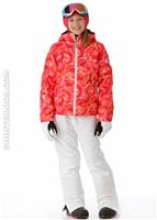 Girls Amber Technical Jacket (Pink Cloud Print) - Alt. View