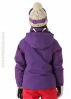 Girls Ella Technical Jacket (Purple/Intense Pink) - Back View