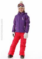 Girls Ella Technical Jacket (Purple/Intense Pink) - Alt. View