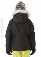 F12 Girls Jackie Technical Jacket (Black Sparkle) - Back View