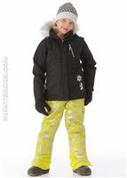 F12 Girls Jackie Technical Jacket (Black Sparkle) - Alt. View