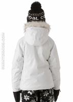 Girls Jackie Technical Jacket (White) - Back View