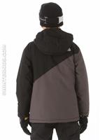 Boys Brightten Insulated Jacket (TNF Black/Graphite Grey) - Back View